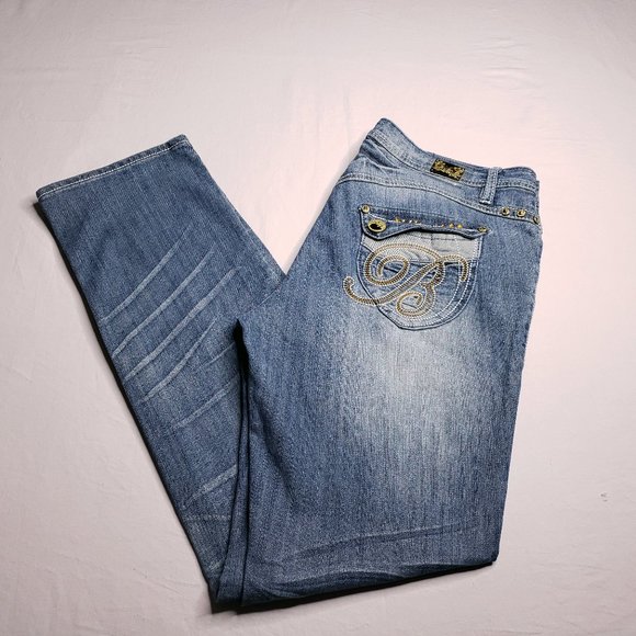 straight leg apple bottoms jeans